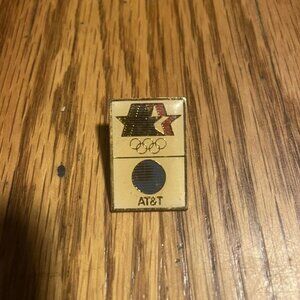 1980 LAOC Los Angeles Olympics AT&T Stars Lapel Pin